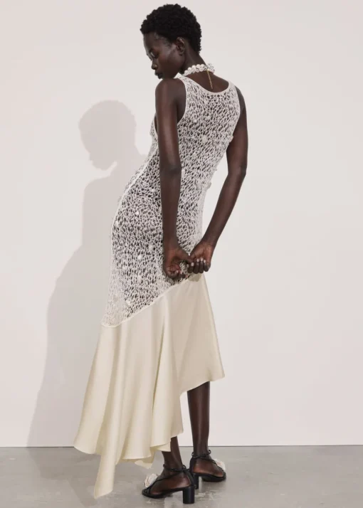 Robe Midi En Crochet Perlé