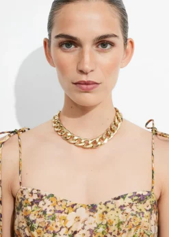 Robe Midi Volantée à Bretelles