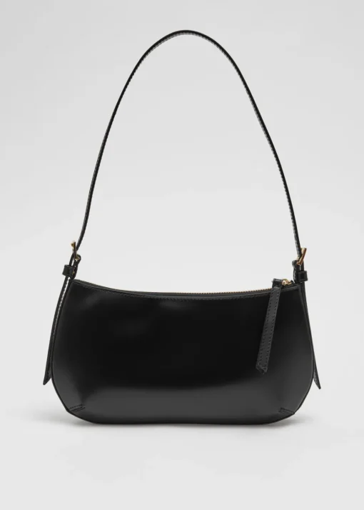 Sac à Bandoulière En Cuir Brillant