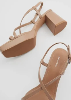 Sandales à Brides En Cuir