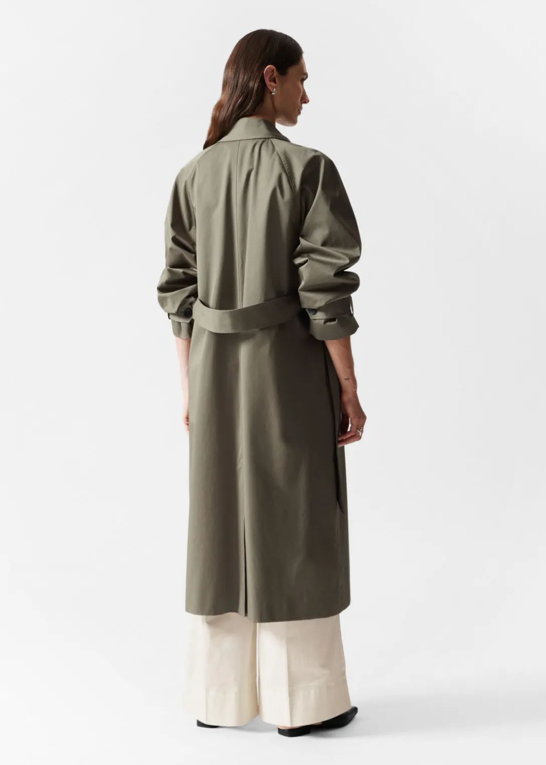 Trench-coat à Boutonnage Simple