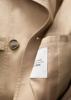 Trench-coat Avec Ceinture à Boucle