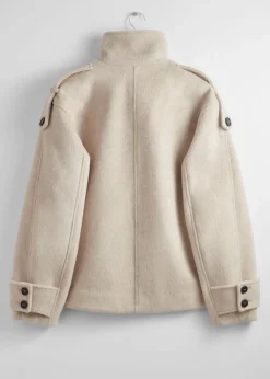 Veste En Laine à Double Boutonnage