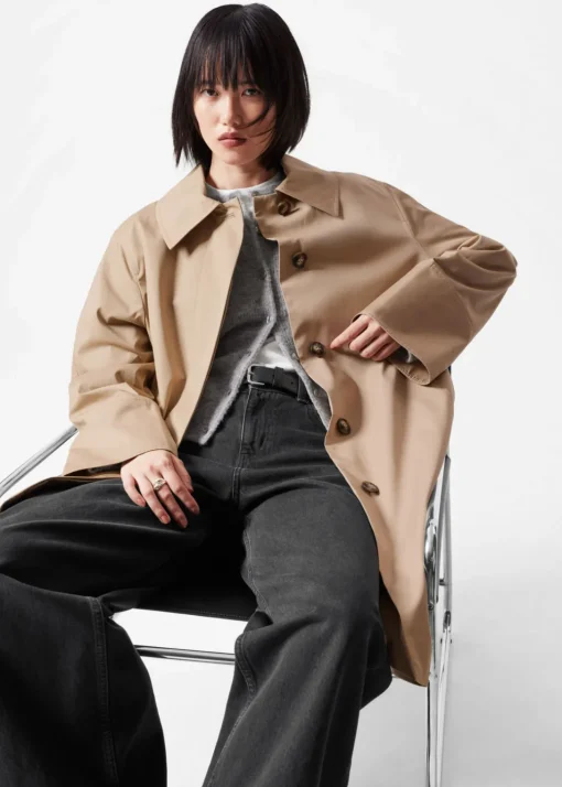 Veste Trois-quarts à Col